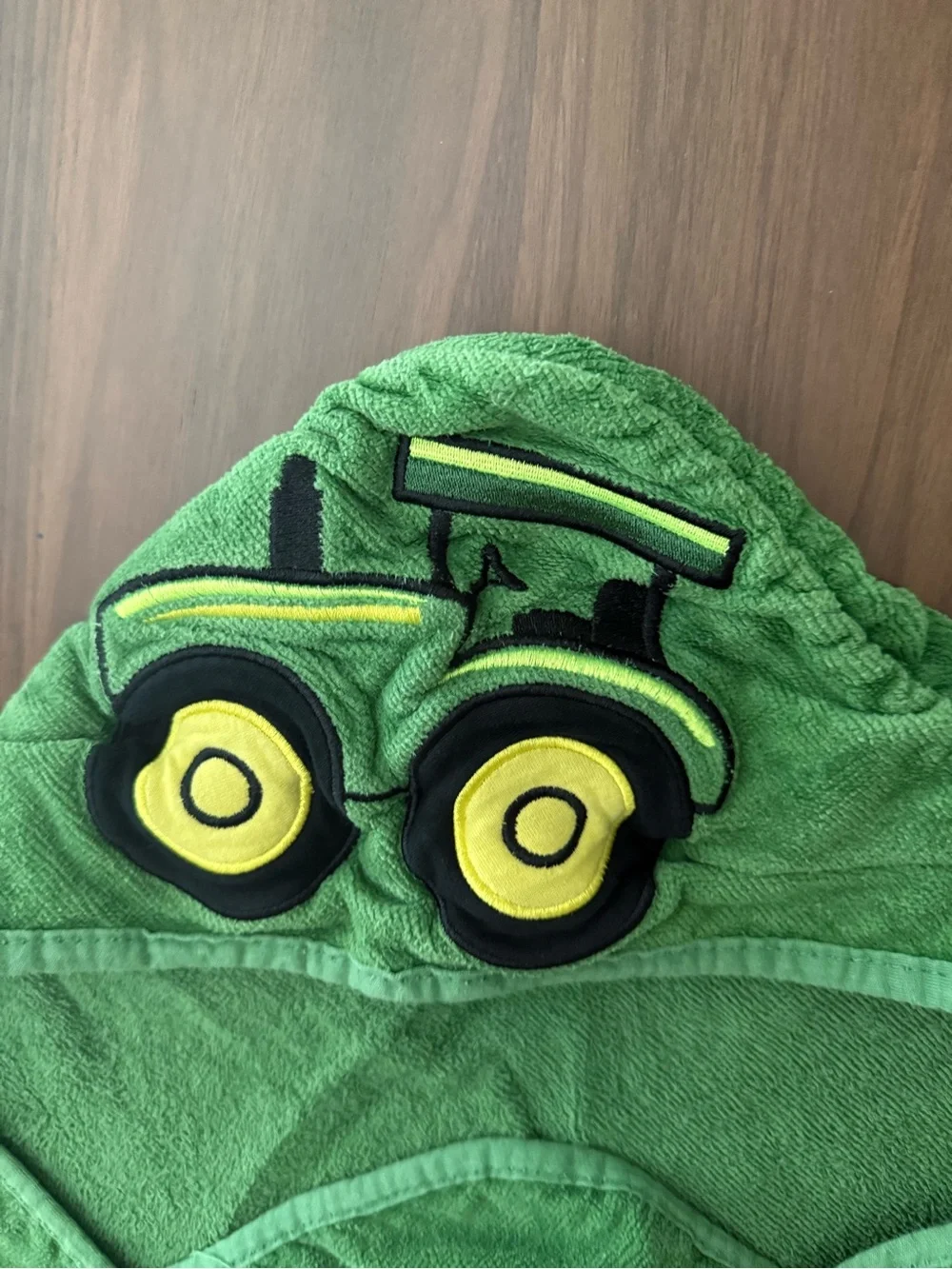 John Deere Green Hooded Baby Bath Towel and White Cow Hooded Baby Bath Towel